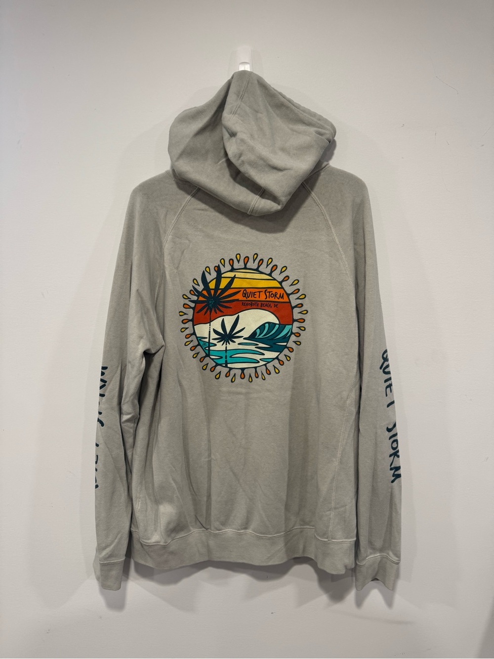 Men’s Quiet Storm Surf Beach Hoodie Size XL